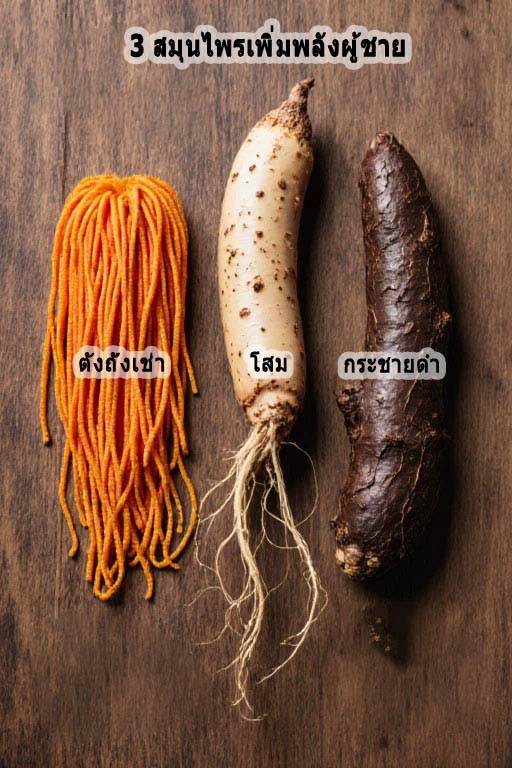 3 สมุนไพรเพิ่มพลังผู้ชาย